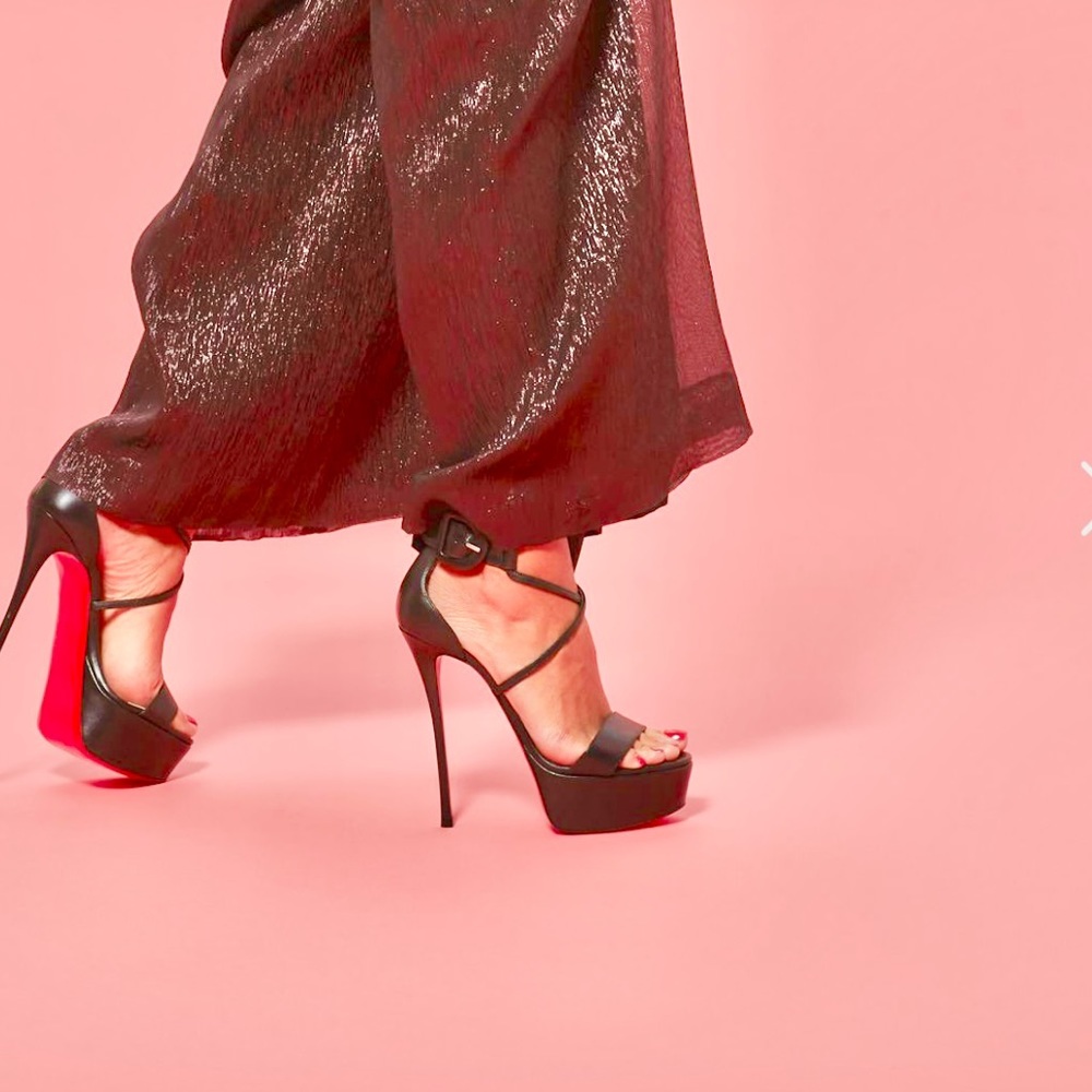 Christian Louboutin Choca Leather Heels 150mm